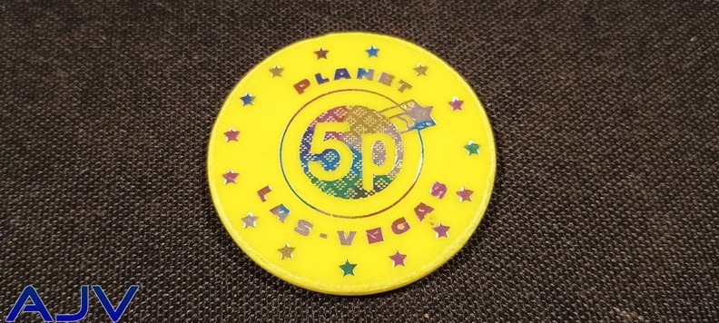 Planet Las Vegas 5p - geel